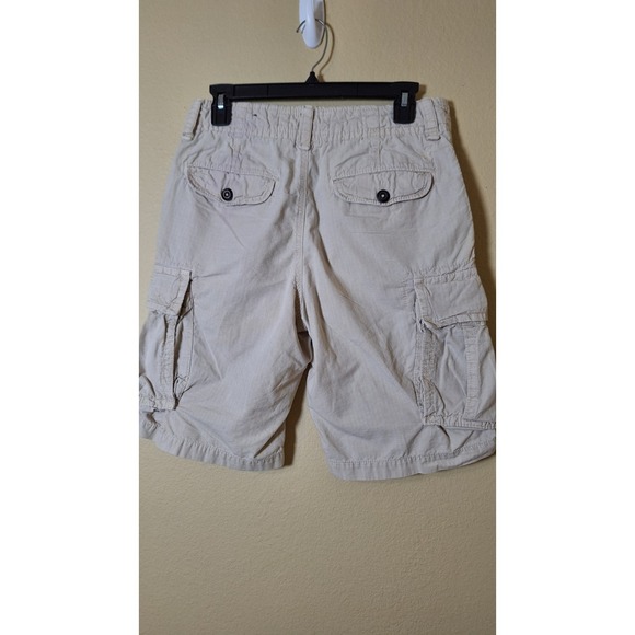 American Eagle Shorts Men's 28 Khaki Longboard Cargo Ripstop‎ Y2K Skater Army - Picture 3 of 7
